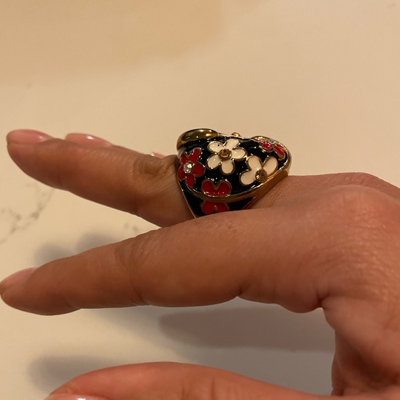 Cocktail enamel ring - Picture 3 of 5